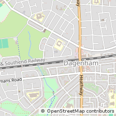 Map of Dagenham