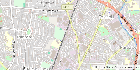 Map of Coventry