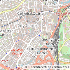 Map of Sheffield