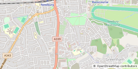 Map of Newbury, Berkshire