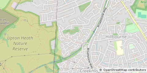 Map of Broadstone, Dorset