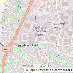 Map of Warwick, Warwickshire