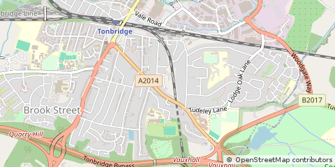 Map of Tonbridge