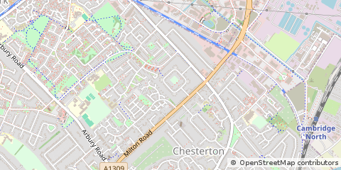 Map of Cambridge, Cambridgeshire