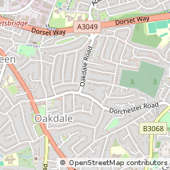 Map of Poole, Dorset