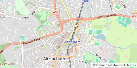Map of Altrincham