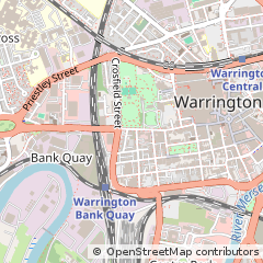 Map of Warrington, Cheshire