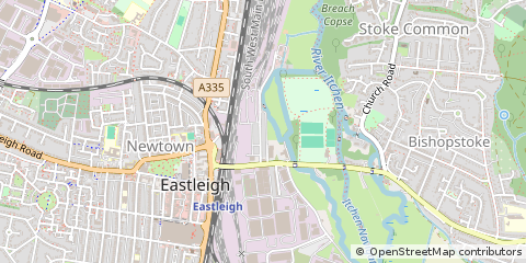 Map of Eastleigh, Hampshire