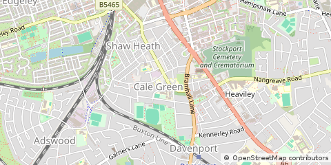 Map of Stockport