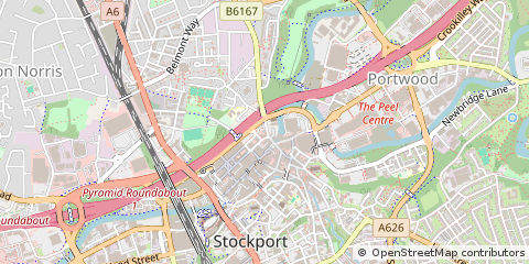 Map of Stockport