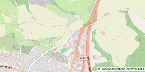 Map of Bodmin, Cornwall