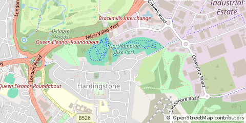 Map of Northampton, Northamptonshire