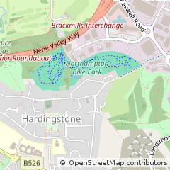 Map of Northampton, Northamptonshire