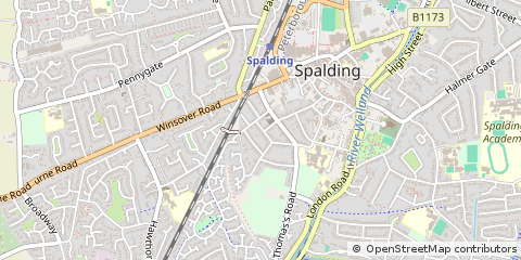 Map of Spalding