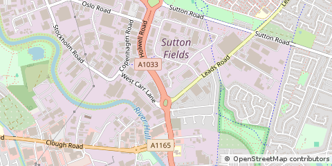 Map of Hull, East Yorkshire