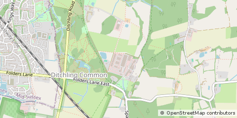 Map of Ditchling Common, East Sussex