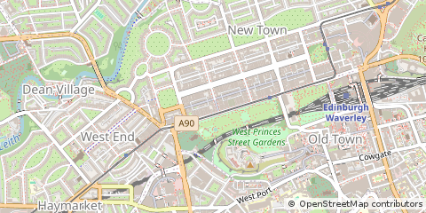 Map of Edinburgh, Midlothian
