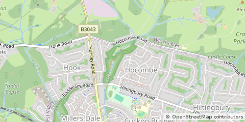 Map of Eastleigh, Hampshire