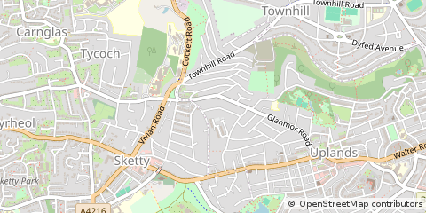Map of Swansea, Abertawe