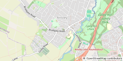 Map of Leicester, Leicestershire