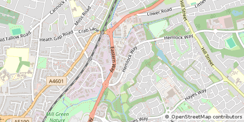 Map of Cannock, Staffordshire