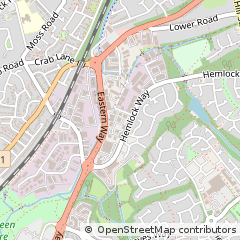 Map of Cannock, Staffordshire