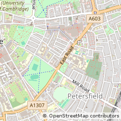 Map of Cambridge, Cambridgeshire