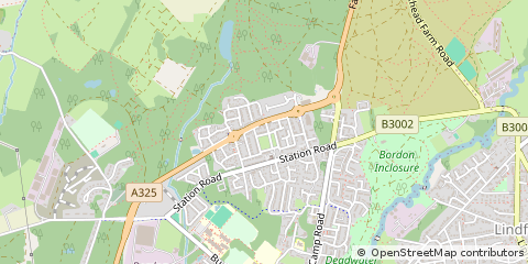 Map of Bordon