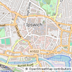 Map of Ipswich, Suffolk