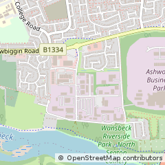 Map of Ashington, Northumberland