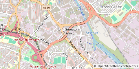 Map of Leeds, West Yorkshire