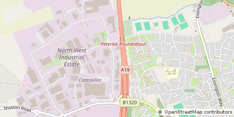 Map of Peterlee, County Durham