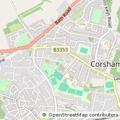 Map of Corsham, Wiltshire