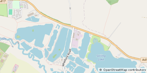 Map of Fairford, Gloucestershire