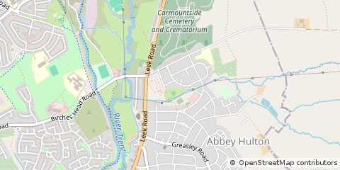 Map of Stoke-on-Trent, Staffordshire