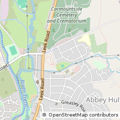 Map of Stoke-on-Trent, Staffordshire