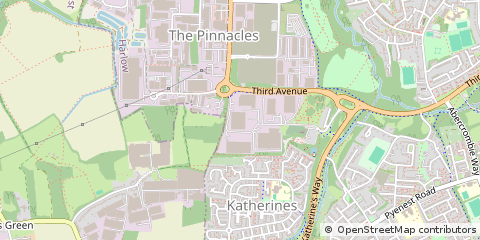 Map of Harlow, Essex