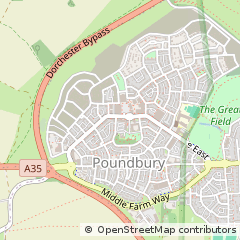 Map of Dorchester, Dorset