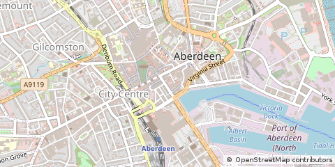 Map of Aberdeen, Aberdeenshire
