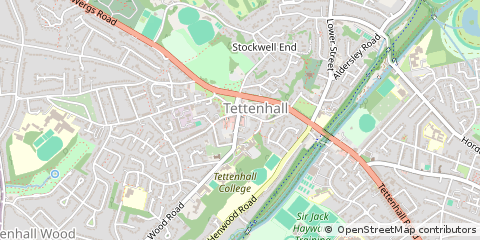 Map of Wolverhampton, West Midlands