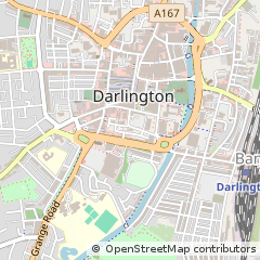 Map of Darlington, County Durham