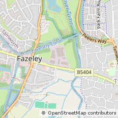 Map of Tamworth, Staffordshire