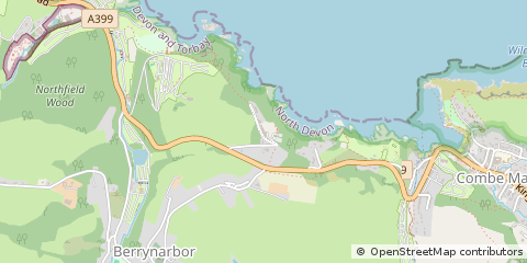 Map of Ilfracombe, North Devon
