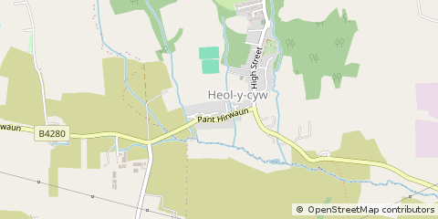 Map of Bridgend