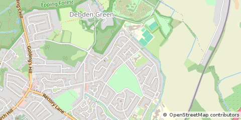 Map of Loughton, Essex