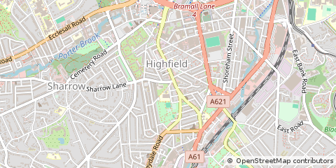 Map of Sheffield