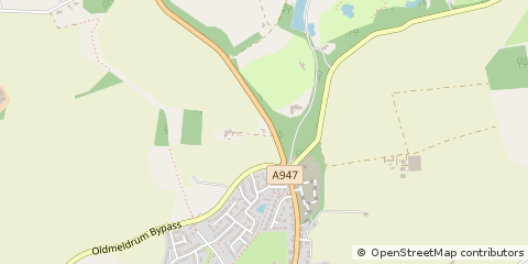 Map of Inverurie, Aberdeenshire