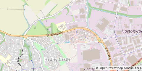 Map of Telford, Shropshire