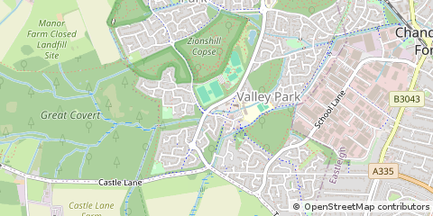 Map of Eastleigh, Hampshire