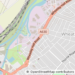 Map of Doncaster, South Yorkshire